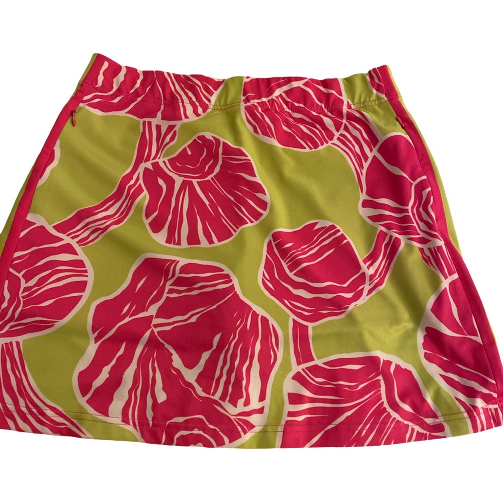 Gretchen Scott Pink and Green Women's Skort - M green pink. Polyester spandex